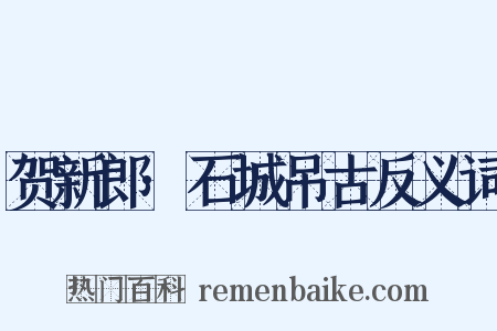 贺新郎·石城吊古反义词是什么意思的图片